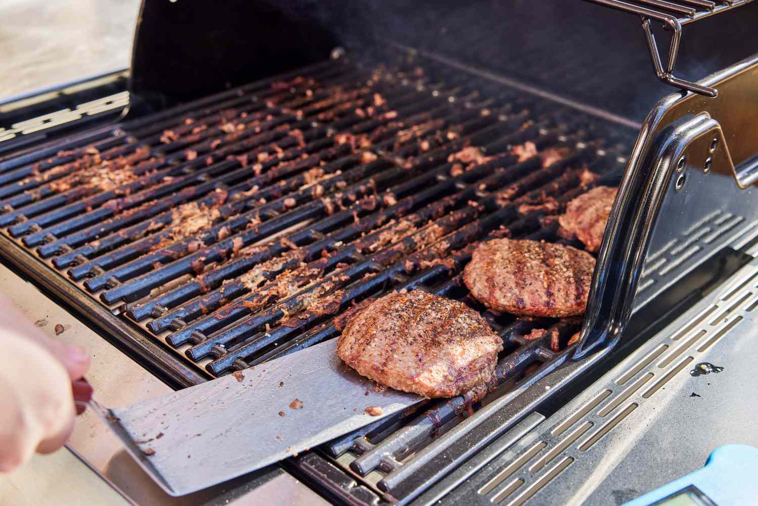 Live barbecue by the garden